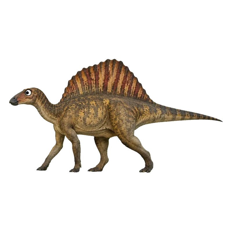 Ouranosaurus (Ouranosaurus nigeriensis) con ojos saltones, ilustración de GabSolf
