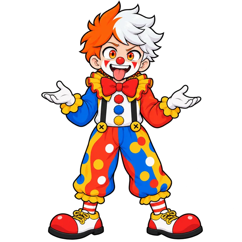 Gabs payaso presentando